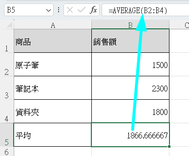 SUM/AVERAGE/COUNT 基礎函數入門:加總、平均、計數一次學會 2 AVERAGE 函數平均範例