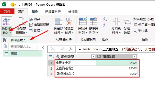 現金流量表間接法|從損益表編製現金流量表 6 現金流量表間接法PowerQuery3